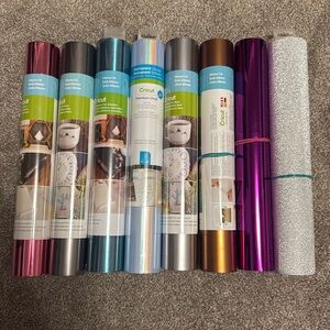 Cricut vinyl bundle - some unopened, some slightly used